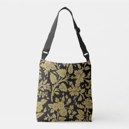 Bolsa Ajustável Rug indiano do século XIX Dourado em preto