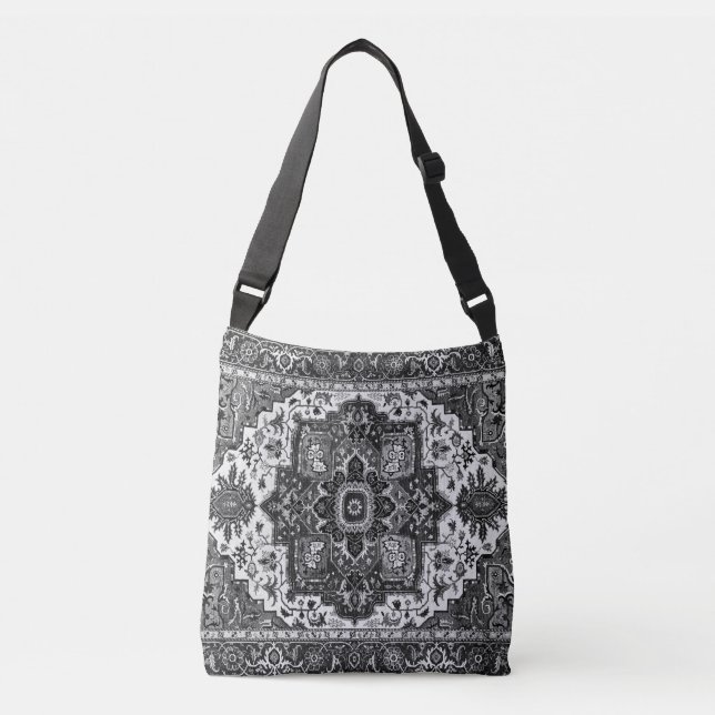 Bolsa Ajustável RUG PERSA - Preto e Branco (Frente)