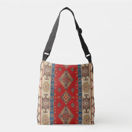 Bolsa Ajustável Rug Turco Boêmico Beige Red Kilim