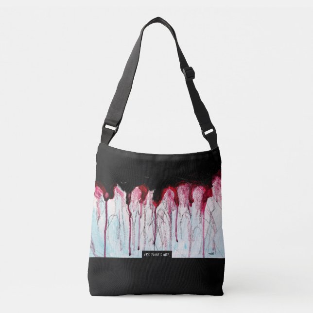 Bolsa Ajustável Running Drops, Abstract Art  (Frente)