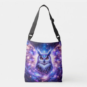 Bolsa Ajustável Sabedoria Mística Cósmica Coruja Espiritual Celest
