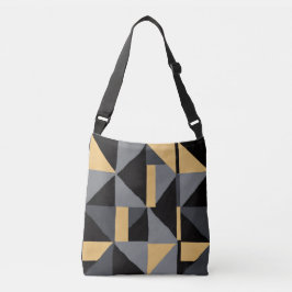 Bolsa Ajustável Sac fourre-tout Géométrique Noir, Gris et Or