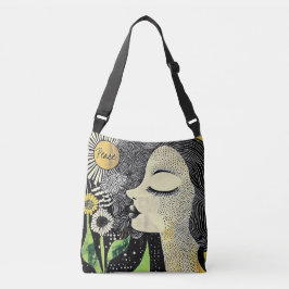 Bolsa Ajustável Saca Abstrata Paz em Serenidade