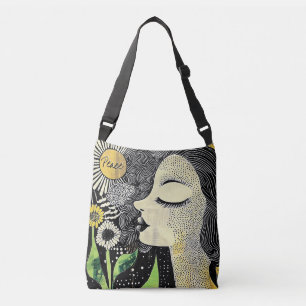 Bolsa Ajustável Saca Abstrata Paz em Serenidade