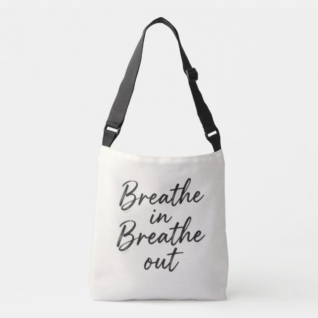 Bolsa Ajustável Saca de compras respire fundo, expire (Frente)