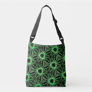 Bolsa Ajustável Saco bandoleira Jimette Desenho verde preto