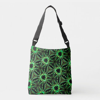 Bolsa Ajustável Saco bandoleira Jimette Desenho verde preto