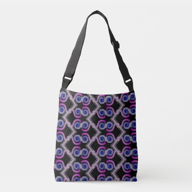 Bolsa Ajustável Saco bandoleira Jimette Desenho ziguezague (Frente)