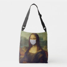 Saco com a imagem da Mona Lisa