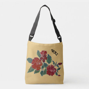 Bolsa Ajustável Saco Corpo Cruzado - Blossomas de Hibiscus e Consi