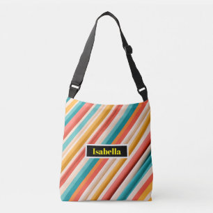 Bolsa Ajustável Saco Corpo Cruzado Triado Retro Personalizado