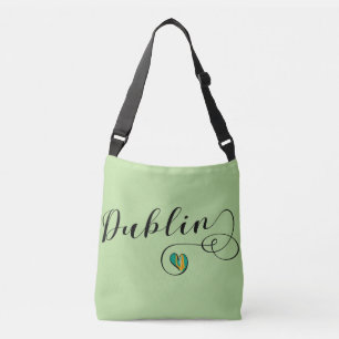 Bolsa Ajustável Saco customizável do coração de Dublin, irland
