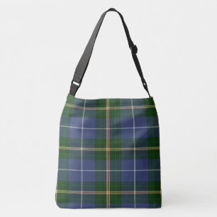 Bolsa Ajustável Saco da cruz da rota do farol do Tartan de Nova