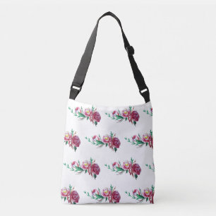 Bolsa Ajustável Saco de Arte em Aquarela Rosas Rústicas