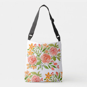 Bolsa Ajustável Saco de Buquê de Rosa Aquarela