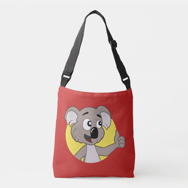 Bolsa Ajustável Saco de cartografia de ursos Koala (Frente)