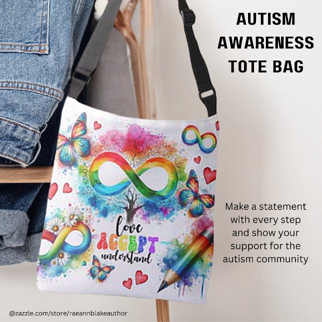 Bolsa Ajustável Saco de Compras de Conscientização do Autismo (Criador carregado)