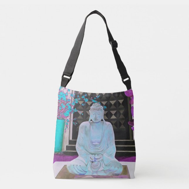 Bolsa Ajustável Saco de Corpo Azul Buda (Frente)