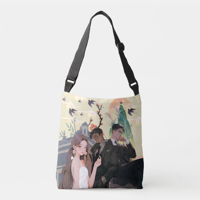 Bolsa Ajustável Saco de Corpo Cruzado do Thread (Frente)