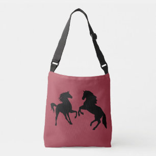 Bolsa Ajustável Saco de Corpo Cruzado Personalizado com Cavalo Cas