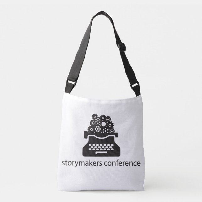 Bolsa Ajustável Saco de Crossbody com logotipo preto (Frente)