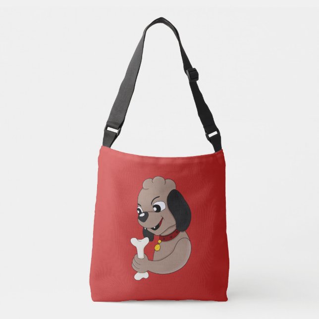 Bolsa Ajustável Saco de desenho de cães bonitos (Frente)