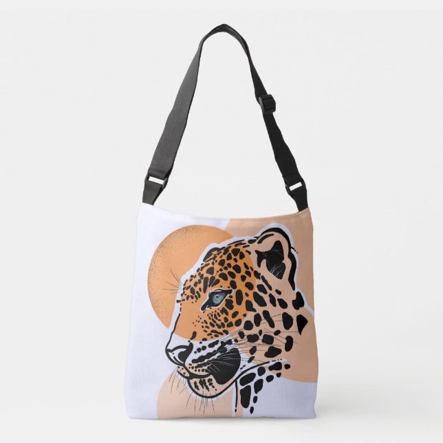 Bolsa Ajustável Saco de ferramentas de impressão leopardo vibrante (Frente)
