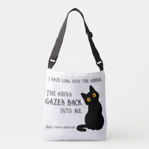 Bolsa Ajustável Saco de mão com citação engraçada de Nietzsche par
