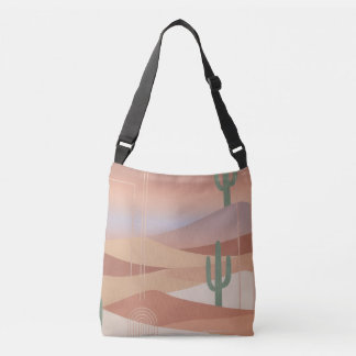 Bolsa Ajustável Saco de Terracota Boho Geométrico do Deserto ao Pô
