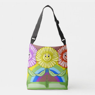 Bolsa Ajustável Saco de Toa Feliz de Girassóis