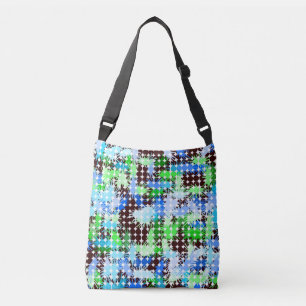 Bolsa Ajustável Saco de toalha de pintura azul, verde e preta