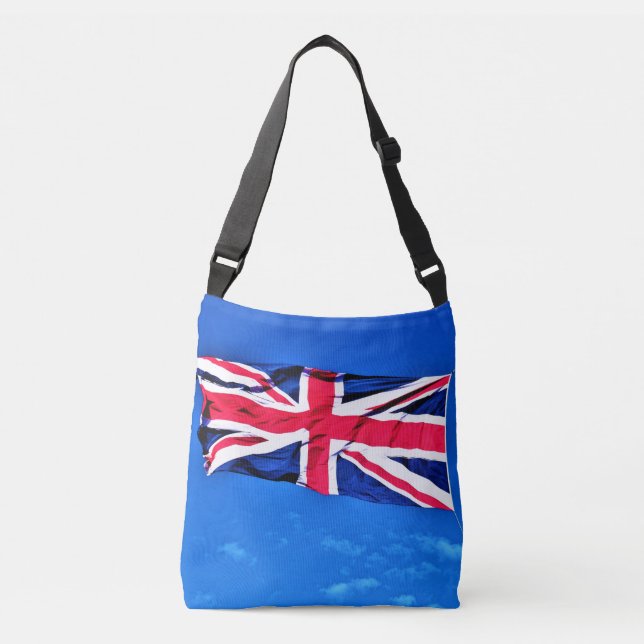 Bolsa Ajustável Saco de Tota Cruzada do Union Jack (Frente)