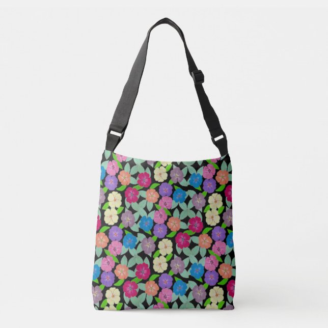 Bolsa Ajustável Saco de Tota das Flores de Gerânio (Frente)
