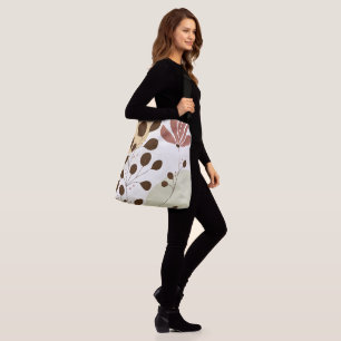 Bolsa Ajustável Saco de Tota Floral Cruzado Grande
