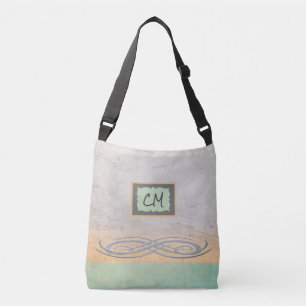 Bolsa Ajustável Saco de Tota Pastel Monograma bonito