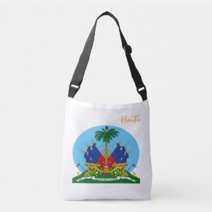 Bolsa Ajustável Saco do Haiti e moda da bandeira haitiana / feriad