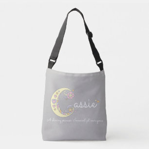 Bolsa Ajustável Saco do monograma do nome e do significado de