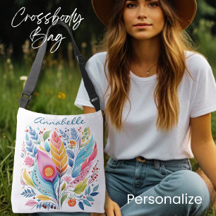 Bolsa Ajustável Saco Floral De Banho Colorido, Estilo Boho,