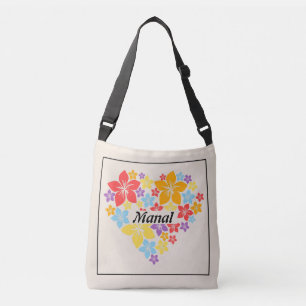 Bolsa Ajustável Saco Floral de Primavera com Coração de Amor
