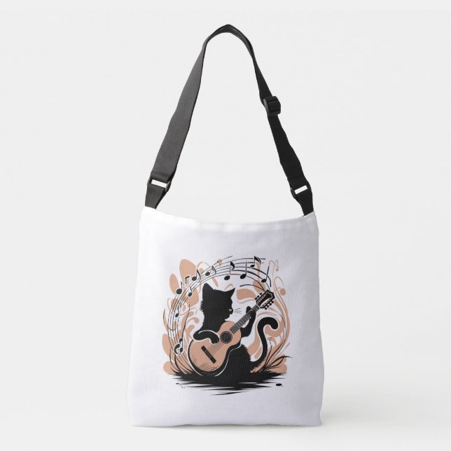 Bolsa Ajustável Saco - Gato Preto (Frente)