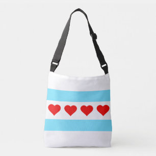 Bolsa Ajustável Saco honorário de Crossbody da bandeira do coraç