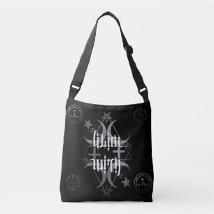 Bolsa Ajustável Saco preto e branco da bruxa de Lilith