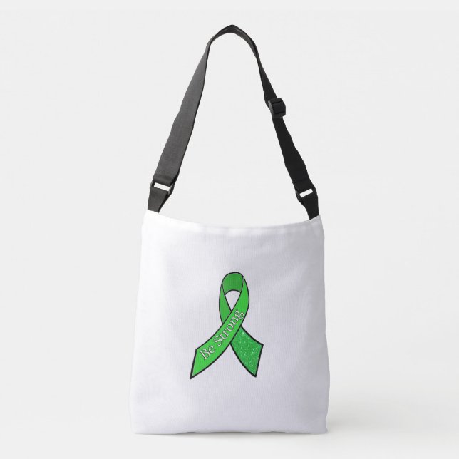 Bolsa Ajustável Saco "Seja Forte" com Fita de Conscientização da D (Frente)