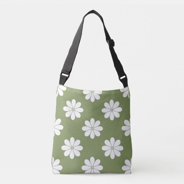 Bolsa Ajustável Saco transversal de oliva (Frente)