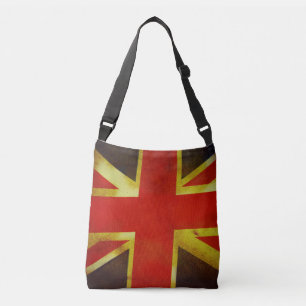 Bolsa Ajustável Sacola com a bandeira britânica velha