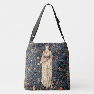 Bolsa Ajustável Sacola dos pássaros do jardim da senhora flores d
