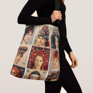 Bolsa Ajustável Sacola principal ucraniana de Vinok do vestido