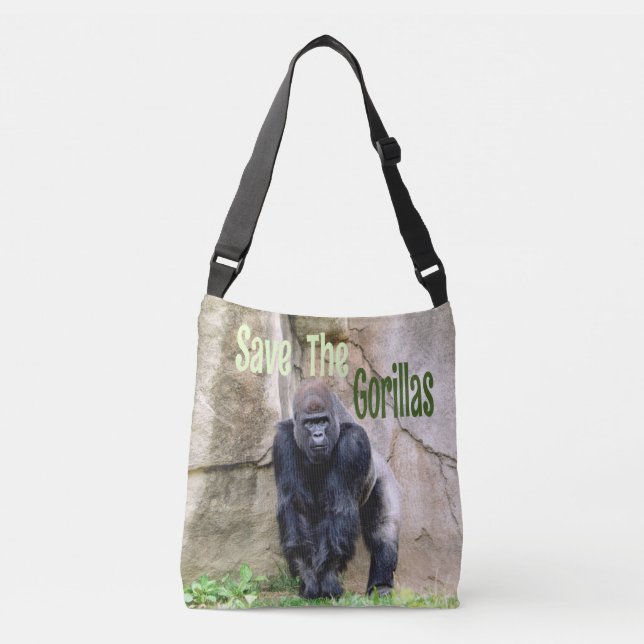 Bolsa Ajustável Salve Os Gorilas (Frente)