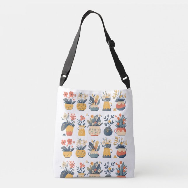 Bolsa Ajustável Sangue Whimsical em Potes Vibrantes (Verso)