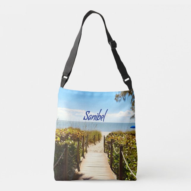 Bolsa Ajustável Sanibel Island Beach Ocean (Verso)